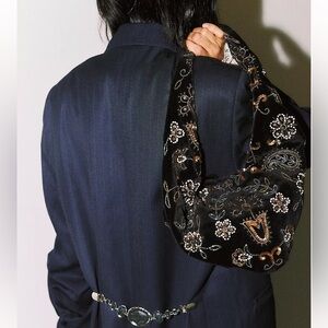 NWT Nashville nights velvet beaded bag